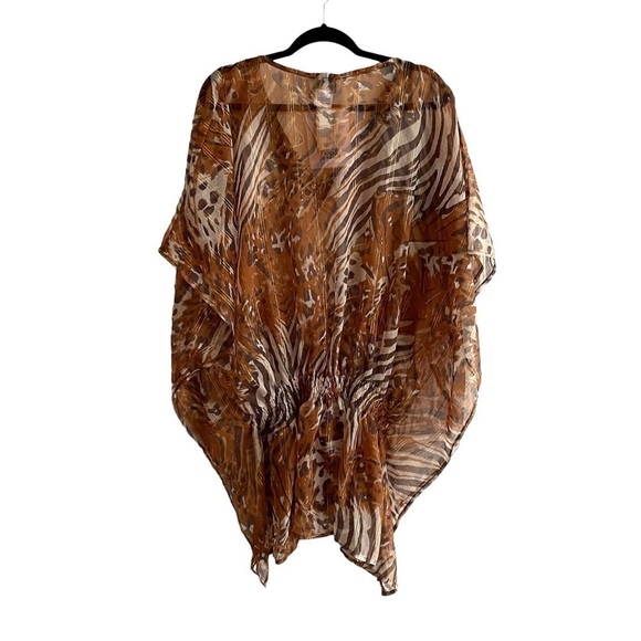 SOL & MER Swimwear Coverup Tunic Mini Dress
Animal Leopard Cheetah Print M/L - Picture 3 of 13